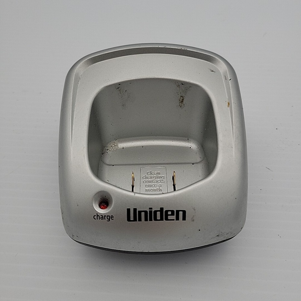 Uniden ECX510 Wireless Phone Charger Cradle Silver No Power Cord